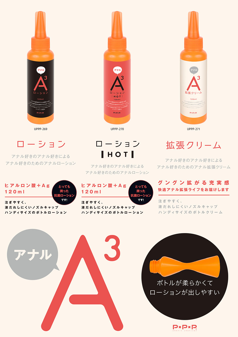 Ａ３アナルローション １２０ｍｌ